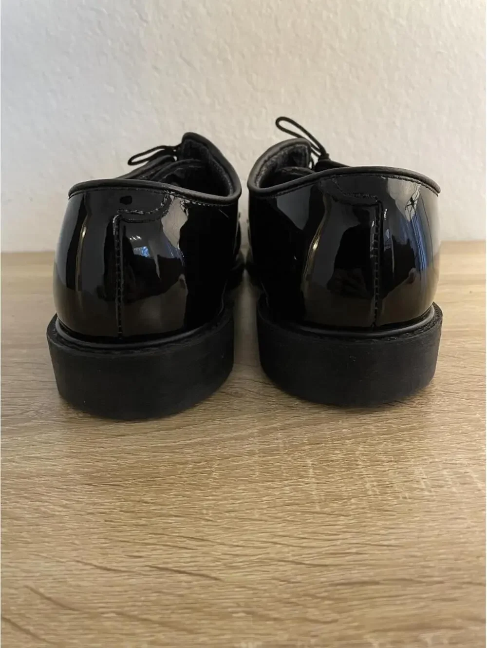 black patent leather oxfords size